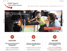 Tablet Screenshot of childspacemethod.com